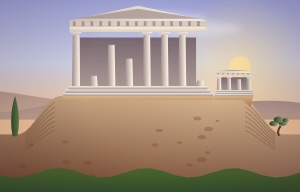 Acropolis of Athens scene
