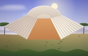Panathenaic Stadium scene