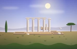 Pella Archaeological Site scene